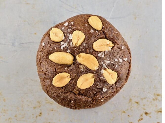 Caramel Chocolate Protein Cookies